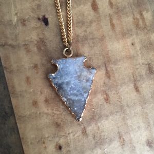 AV Max druzy arrowhead necklace
